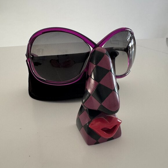 Tom Ford New TF9 Whitney 64mm PURPLE GRADIENT Oversized Women\'s Sunglasses NWB